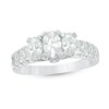 Thumbnail Image 0 of Previously Owned - 2 CT. T.W. Oval Diamond Past Present Future® Engagement Ring in 14K White Gold (I/I1)