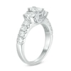 Thumbnail Image 1 of Previously Owned - 2 CT. T.W. Oval Diamond Past Present Future® Engagement Ring in 14K White Gold (I/I1)