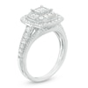 Thumbnail Image 2 of Previously Owned - 3/4 CT. T.W. Princess-Cut Diamond Double Frame Vintage-Style Engagement Ring in 14K White Gold