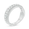 Thumbnail Image 1 of Previously Owned - Men's 1 CT. T.W. Diamond Vintage-Style Wedding Band in 10K White Gold