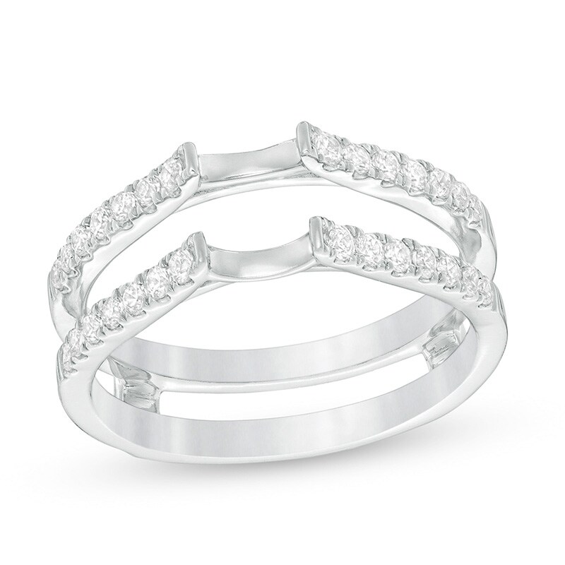 Main Image 1 of Previously Owned - 3/8 CT. T.W. Diamond Solitaire Enhancer in 14K White Gold