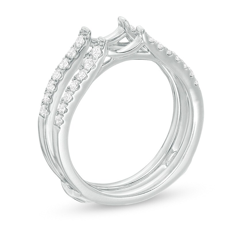 Main Image 2 of Previously Owned - 3/8 CT. T.W. Diamond Solitaire Enhancer in 14K White Gold