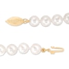 Thumbnail Image 2 of Previously Owned-IMPERIAL® 6.5-7.0mm Akoya Cultured Pearl Strand Necklace and Stud Earrings Set with 14K Gold Clasp