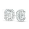 Thumbnail Image 0 of Previously Owned - 1 CT. T.W. Emerald-Cut Diamond Stud Earrings in 14K White Gold (I/SI2)