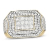 Thumbnail Image 1 of Previously Owned - 2 CT. T.W. Composite Diamond Rectangular Frame Ring in 10K Gold