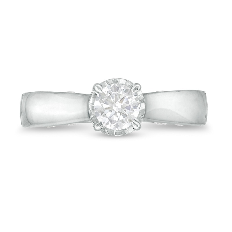 Previously Owned - 1 CT. T.W. Diamond Solitaire Engagement Ring in 10K White Gold (I/I3)