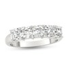Thumbnail Image 1 of Previously Owned - 1-1/2 CT. T.W. Asscher-Cut Diamond Five Stone Anniversary Band in Platinum (I/VS2)
