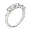 Thumbnail Image 2 of Previously Owned - 1-1/2 CT. T.W. Asscher-Cut Diamond Five Stone Anniversary Band in Platinum (I/VS2)