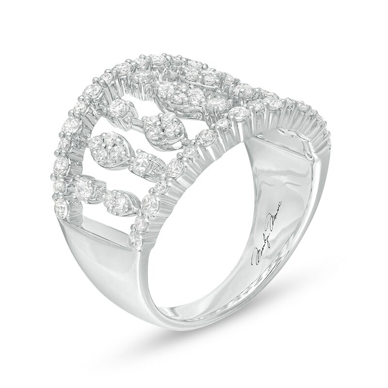 Main Image 2 of Previously Owned - Marilyn Monroe™ Collection 1 CT. T.W. Diamond Art Deco Ring in 10K White Gold