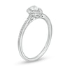 Thumbnail Image 3 of Previously Owned - Cherished Promise Collection™ 1/3 CT. T.W. Pear-Shaped Diamond Frame Promise Ring in 10K White Gold