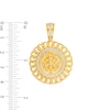 Thumbnail Image 2 of Previously Owned - 1/6 CT. T.W. Diamond Chain Link Double Frame Lion Head Medallion Necklace Charm in 10K Gold