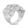 Thumbnail Image 1 of Previously Owned - 3 CT. T.W. Diamond Woven Triple Row Ring in 10K White Gold