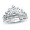 Thumbnail Image 1 of Previously Owned - 1/3 CT. T.W. Composite Diamond Tiara Bridal Set in 10K White Gold