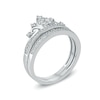 Previously Owned - 1/3 CT. T.W. Composite Diamond Tiara Bridal Set in 10K White Gold