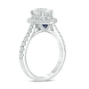 Thumbnail Image 1 of Previously Owned - Vera Wang Love Collection 1-5/8 CT. T.W. Oval Diamond Frame Engagement Ring in 14K White Gold