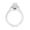 Thumbnail Image 2 of Previously Owned - Vera Wang Love Collection 1-5/8 CT. T.W. Oval Diamond Frame Engagement Ring in 14K White Gold