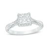 Thumbnail Image 1 of Previously Owned - 1-1/4 CT. T.W. Princess-Cut Diamond Frame Engagement Ring in 14K White Gold