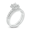 Thumbnail Image 2 of Previously Owned - 1 CT. T.W. Quad Princess-Cut Diamond Frame Bridal Set in 14K White Gold