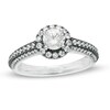 Thumbnail Image 1 of Previously Owned - Vera Wang Love Collection 1 CT. T.W. Diamond Frame Engagement Ring in 14K White Gold