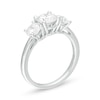 Previously Owned - 1-1/2 CT. T.W. Lab-Created Diamond Past Present Future® Engagement Ring in 14K White Gold (G/SI2)