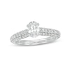 Thumbnail Image 1 of Previously Owned - 1-1/2 CT. T.W. Oval Lab-Grown Diamond Engagement Ring in 14K White Gold (F/VS2)
