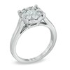 Thumbnail Image 2 of Previously Owned - 1 CT. T.W. Diamond Cluster Engagement Ring in 14K White Gold