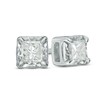 Thumbnail Image 1 of Previously Owned - 1/2 CT. T.W. Princess-Cut Diamond Solitaire Stud Earrings in 10K White Gold
