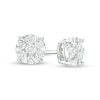 Thumbnail Image 1 of Previously Owned - 1/2 CT. T.W. Diamond Frame Stud Earrings in 10K White Gold