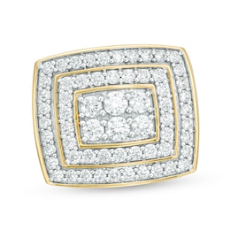 Previously Owned - 3 CT. T.W. Composite Diamond Double Cushion Frame Ring in 10K Gold