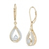 Thumbnail Image 0 of Previously Owned - 1/3 CT. T.W. Diamond Teardrop Earrings in 10K Two-Tone Gold