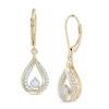 Thumbnail Image 1 of Previously Owned - 1/3 CT. T.W. Diamond Teardrop Earrings in 10K Two-Tone Gold