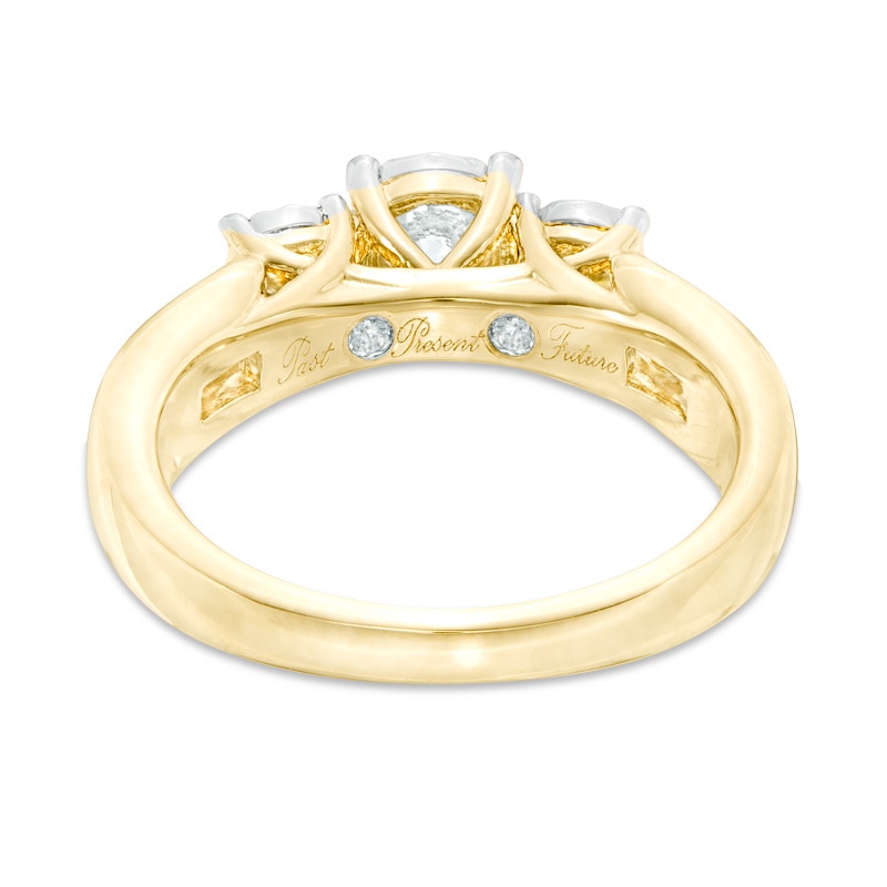 Previously Owned - 1 CT. T.W. Diamond Past Present Future® Miracle Engagement Ring in 10K Gold