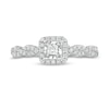 Thumbnail Image 4 of Previously Owned - 1/4 CT. T.W. Princess-Cut Diamond Cushion Frame Twist Shank Promise Ring in 10K White Gold