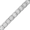 Thumbnail Image 1 of Previously Owned - 10 CT. T.W. Diamond Square Tennis Bracelet in 10K White Gold