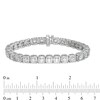 Thumbnail Image 2 of Previously Owned - 10 CT. T.W. Diamond Square Tennis Bracelet in 10K White Gold