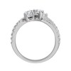 Thumbnail Image 4 of Previously Owned - Everything You Are™ 1-1/2 CT. T.W. Multi-Shape Diamond Scatter Bypass Ring in 10K White Gold