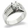 Thumbnail Image 1 of Previously Owned - 3/4 CT. T.W. Princess-Cut Diamond Solitaire Wide Band in 14K White Gold