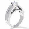Thumbnail Image 2 of Previously Owned - 3/4 CT. T.W. Princess-Cut Diamond Solitaire Wide Band in 14K White Gold