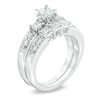 Thumbnail Image 1 of Previously Owned - 1-1/2 CT. T.W. Princess-Cut Diamond Three Stone Bridal Set in 14K White Gold