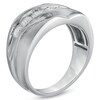 Thumbnail Image 2 of Previously Owned - 1 CT. T.W. Diamond Seven Stone Slant Wedding Band in 10K White Gold