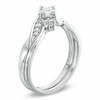 Thumbnail Image 2 of Previously Owned - 1/4 CT. T.W. Princess-Cut Diamond Bridal Set in 10K White Gold