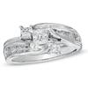 Thumbnail Image 0 of Previously Owned - 1 CT. T.W. Princess-Cut Diamond Three Stone Bridal Set in 14K White Gold