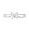 Thumbnail Image 3 of Previously Owned - Celebration Ideal 1/2 CT. Princess-Cut Diamond Solitaire Engagement Ring in 14K White Gold (I/I1)
