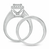 Thumbnail Image 3 of Previously Owned - 2 CT. T.W. Princess-Cut Quad Diamond Frame Bridal Set in 14K White Gold