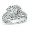 Thumbnail Image 1 of Previously Owned - Vera Wang Love Collection 1-1/2 CT. T.W. Diamond Double Frame Engagement Ring in 14K White Gold