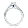 Thumbnail Image 3 of Previously Owned - Vera Wang Love Collection 1/2 CT. Diamond Solitaire Scroll Engagement Ring in 14K White Gold