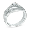 Thumbnail Image 2 of Previously Owned - 1/3 CT. T.W. Diamond Vintage-Style Bridal Set in 10K White Gold