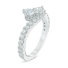 Thumbnail Image 2 of Previously Owned - Ever Us® 1 CT. T.W. Two-Stone Diamond Bypass Ring in 14K White Gold