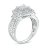 Thumbnail Image 2 of Previously Owned - 1-1/2 CT. T.W. Quad Diamond Cushion Frame Engagement Ring in 14K White Gold
