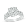 Thumbnail Image 1 of Previously Owned - 1-1/5 CT. T.W. Diamond Double Frame Engagement Ring in 14K White Gold
